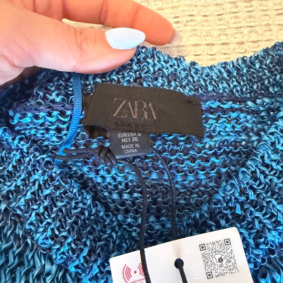 Zara Ribbon trim Knit Sweater - Picture 4 of 7